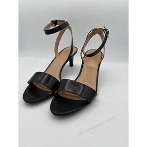 Women’s Naturalizer Black Leather Strappy High Heels Sz 11N